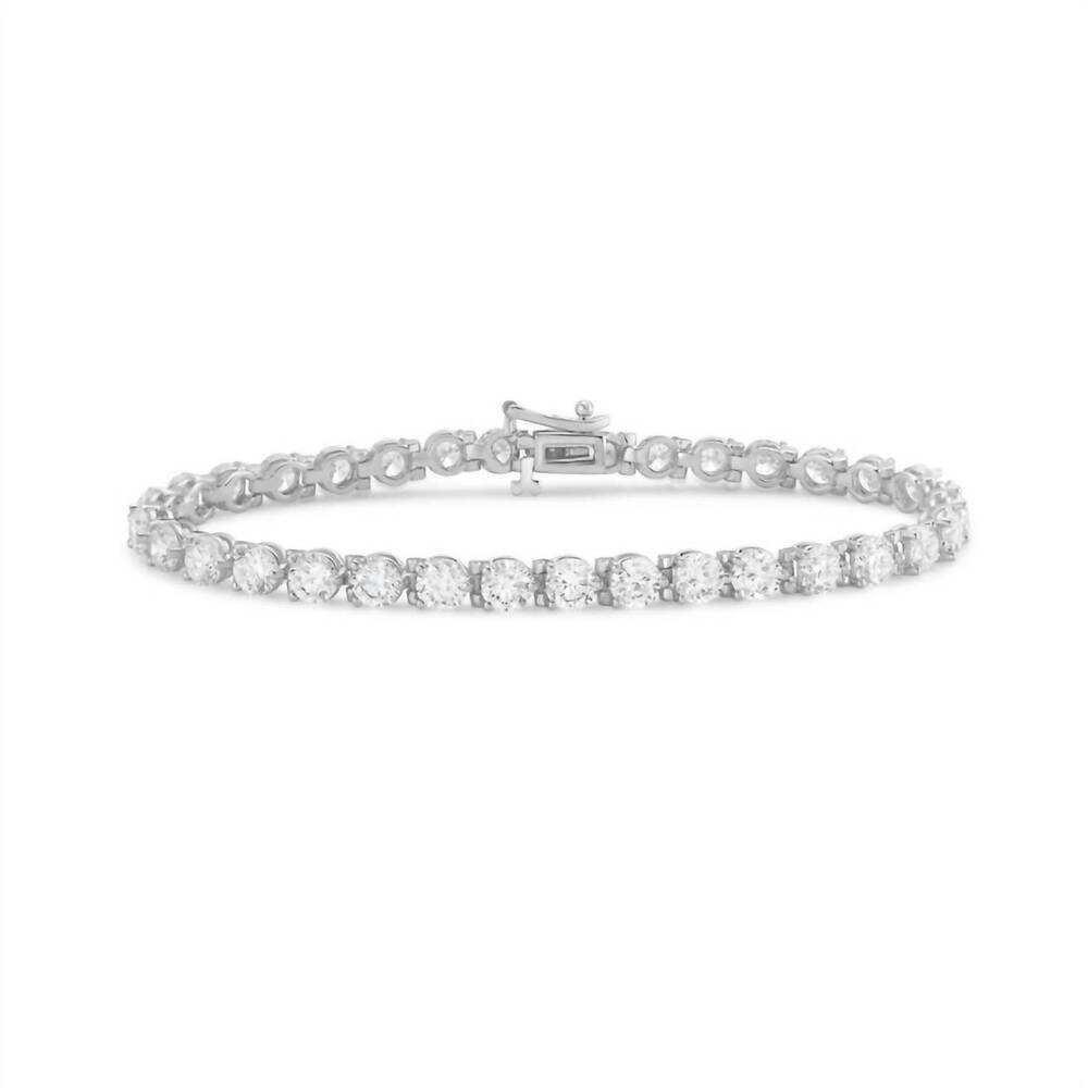 NEW DIANA M JEWELS women's round lab-grown diamond jewelry bracelet (6.00 ct) -